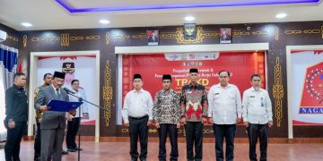 Gubernur Kukuhkan Tim Percepatan Akses Keuangan Daerah Lima Kabupaten di Nagan Raya
