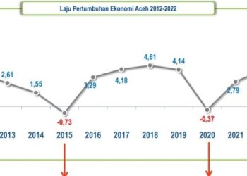 Ekonomi Aceh Tumbuh Dengan Migas 4,21 Persen, Tanpa Migas Tumbuh 3,80 Persen