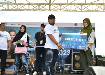 Seribuan Warga Aceh Besar Padati Meuligoe Ikut Jalan Santai BUMN