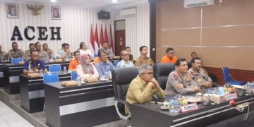 Sekda Bersama Kapolda Aceh Ikut Rakernis Fungsi Lantas 2023