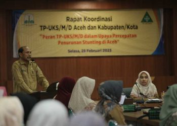 Asisten 1 Sekda Aceh Buka Rakor TP UKS M/D Tingkat Provinsi Tahun 2023
