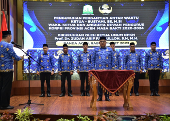 Sekda Bustami Dikukuhkan Sebagai Ketua Korpri Aceh