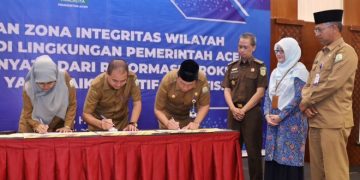 Pemerintah Aceh Canangkan Zona Integritas Wilayah Bebas Korupsi, Dimulai oleh Tiga SKPA