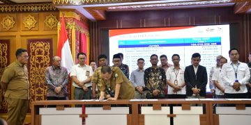Penjabat Gubernur Aceh dan 18 Perusahaan Teken Kesepakatan Rencana Kerja CSR 2023