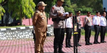 Pj Bupati Aceh Besar Ikuti Apel Gelar Pasukan Operasi Ketupat Seulawah 2023