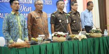 Buka Sosialisasi Penerangan Hukum, Pemkab Aceh Besar Minta tak Ada Korupsi Dana Desa di Aceh Besar.