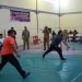 Pertandingan Persahabatan Pj Bupati Lawan Tim ISBI Awali Pembukaan Turnamen Badminton antar OPD