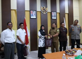 Pj Bupati Aceh Besar Sambut Kunjungan Tim Monev Pupuk Bersubsidi
