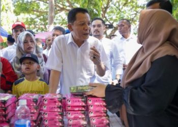 Pedagang UMKM Lhokseumawe Antusias Sambut Penjabat Gubernur Aceh