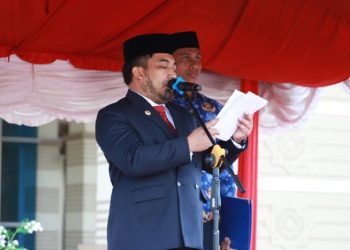 Pj Bupati Aceh Besar Inspektur Upacara Hari Lahir Pancasila