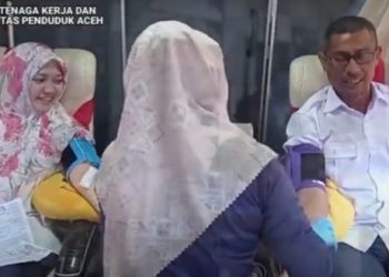 ASN Disnaker Pemerintah Aceh Donor Darah 53 Kantong