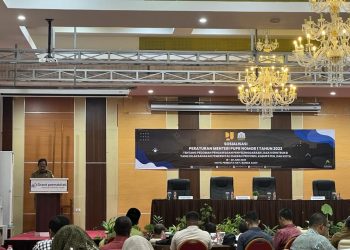 Asisten II Buka Sosialisasi Permen PUPR Tentang Pedoman Pengawasan Penyelenggaraan Jasa Konstruksi