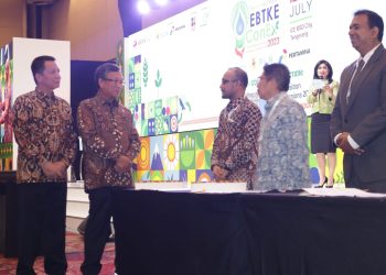 Menteri ESDM dan Penjabat Gubernur Aceh Jadi Saksi Penandatanganan Perjanjian Komitmen Kerjasama Pengembangan WKP Panas Bumi Seulawah PT. PGE Tbk dan PT. PEMA