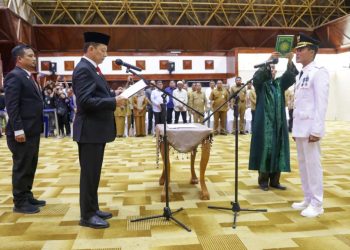 Penjabat Gubernur Aceh Lantik Syaridin Jadi Pj Walikota Langsa