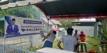 Maju DPR RI, Aminullah Usman Resmikan Kantor Relawan di Langsa
