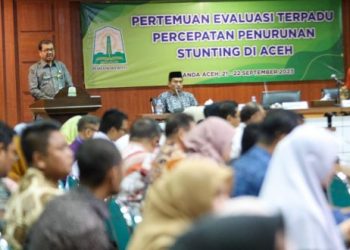 Penjabat Gubernur Buka Pertemuan Evaluasi Percepatan Penurunan Stunting di Aceh