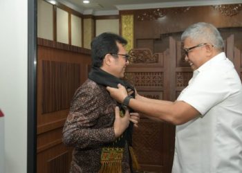 Sekda Sambut Kedatangan Wamenkominfo RI