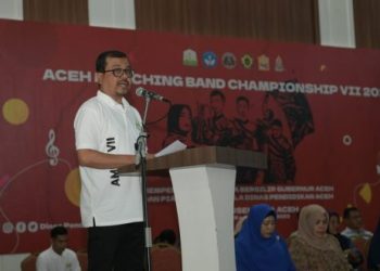 Pj Gubernur Aceh Buka Lomba Marching Band AMBC 2023