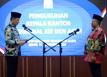 Pj Gubernur Kukuhkan Kepala Regional BKN Aceh yang Baru