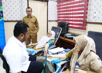 ASN Dinsos Aceh Sumbang 59 Kantong Darah Pada Donor Perdana Tahun 2024