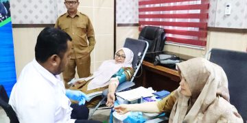 ASN Dinsos Aceh Sumbang 59 Kantong Darah Pada Donor Perdana Tahun 2024