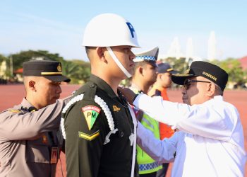 Pj Gubernur Bustami Inspektur Apel Gelar Pasukan Operasi Ketupat Seulawah 2024