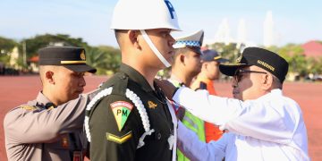 Pj Gubernur Bustami Inspektur Apel Gelar Pasukan Operasi Ketupat Seulawah 2024