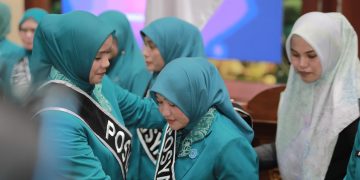 Cut Rezky Handayani Dikukuhkan Jadi Pj Ketua Pembina Posyandu Aceh Besar