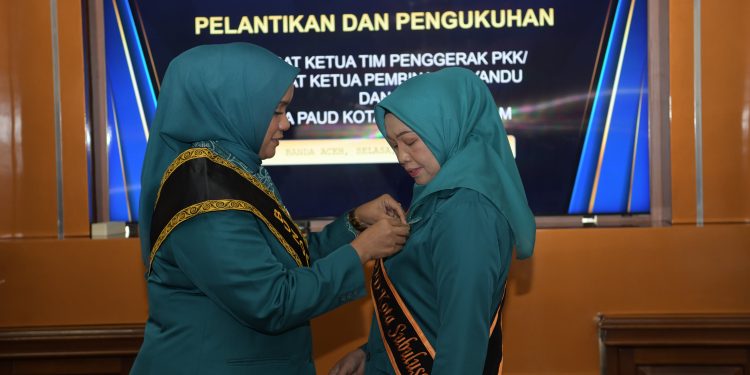 Mellani Subarni Lantik Pj Ketua PKK Subulussalam