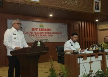 Pj Gubernur Buka Rakor Penguatan Pemerintah Gampong Seluruh Aceh
