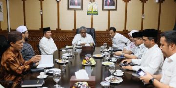 MPU Aceh Serahkan Taushiyah tentang Pelaksanaan PON kepada Pj. Gubernur