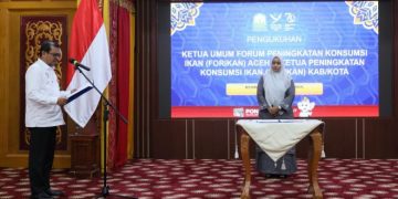 Mellani Subarni Dikukuhkan Sebagai Ketua Umum Forikan Aceh