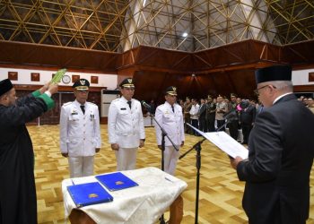 Pj Gubernur Lantik Tiga Penjabat Kepala Daerah