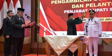 Lantik Pj Bupati Simeulue, Pj Gubernur Ingatkan Sukses Pilkada 2024