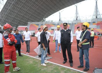 Sidak SHB, Pj Gubernur Safrizal Pantau Persiapan Opening Ceremony PON XXI Aceh-Sumut