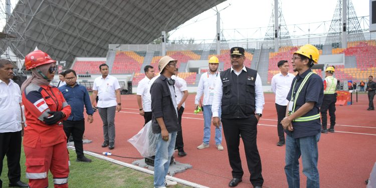 Sidak SHB, Pj Gubernur Safrizal Pantau Persiapan Opening Ceremony PON XXI Aceh-Sumut