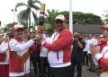 Finish, Pj Gubernur Safrizal Terima Obor Api PON dari Pj Wali Kota Banda Aceh