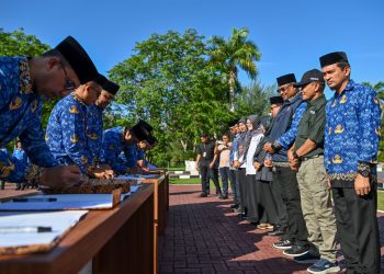 Pj Gubernur Aceh Pimpin ASN Teken Ikrar Netralitas Pilkada 2024