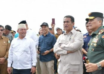Plt Sekda Aceh Dampingi Menteri Pertanian Kunjungan Kerja di Aceh Utara