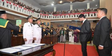 Gubernur Paparkan Peluang dan Tantangan Majukan Aceh Saat Lantik Bupati dan Wakil Bupati Abdya