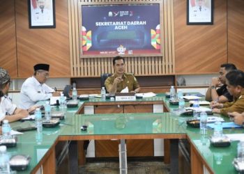 Plt Sekda Aceh Gelar Rapat dengan BPKP Bahas Langkah Hibah RS Regional ke Pemkab Aceh Tengah