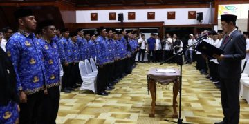 Sekda Nasir Lantik 290 Pejabat Eselon III dan IV di Lingkungan Pemerintah Aceh, Ini Pesan yang Disampaikan