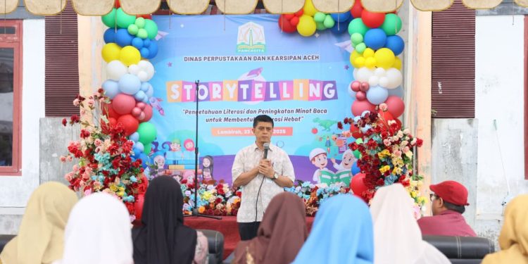 Dinas Perpustakaan dan Kearsipan Aceh Gelar Kegiatan Storytelling di Gampong Lambirah