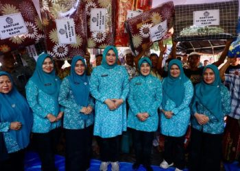 Kak Na Dampingi Ketum TP PKK Pusat Salurkan Bantuan ke Gampong Sah Raja