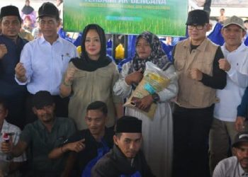 Wagub Dampingi Menteri Pertanian Pimpin Groundbreaking Rehabilitasi Lahan Sawah Terdampak Bencana di Aceh Utara