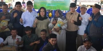 Wagub Dampingi Menteri Pertanian Pimpin Groundbreaking Rehabilitasi Lahan Sawah Terdampak Bencana di Aceh Utara
