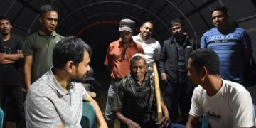 Gubernur Mualem Tinjau Pengungsian Korban Bencana Hidrometeorologi di Sawang Aceh Utara