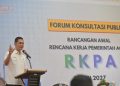 M. Nasir Buka Forum Konsultasi Publik RKPA 2027, Dorong Pembangunan Tangguh dan Sinergi Pusat-Daerah  ‎