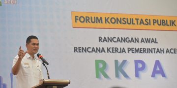 M. Nasir Buka Forum Konsultasi Publik RKPA 2027, Dorong Pembangunan Tangguh dan Sinergi Pusat-Daerah  ‎