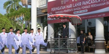 Sekda Aceh Pimpin Upacara Hari Lahir Pancasila, Tegaskan Pancasila Fondasi Perdamaian Dunia